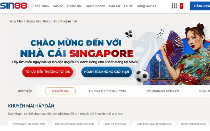 Khuyến mãi của trang cá độ bóng đá